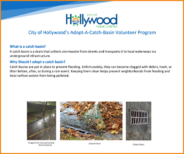 Adopt-A-Catch-Basin Volunteer Program
